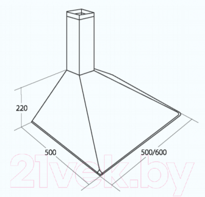 Вытяжка купольная Akpo Soft 60 WK-5 без короба