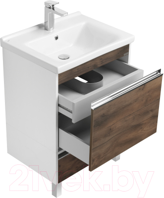 Тумба с умывальником Акватон Капри 60 (1A2301K1KPDB0)