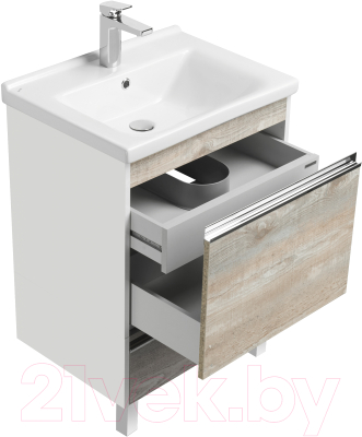 Тумба с умывальником Акватон Капри 60 (1A2301K1KPDA0)