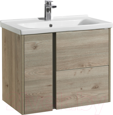 Тумба с умывальником Акватон Стоун 80 (1A2282K1SX850) - фото