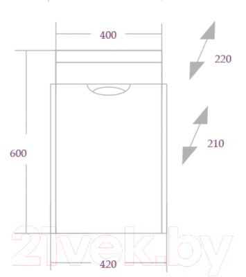 Тумба с умывальником Onika Комо 40.01 (104005 + S-UM-COM40/1-w)