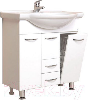 Тумба с умывальником Onika Моника 75.17 (107502 + 1WH110259) - фото