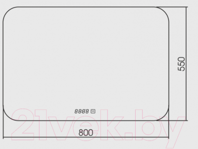 Зеркало Silver Mirrors Шампань-4 80x55 / ФР-00001037