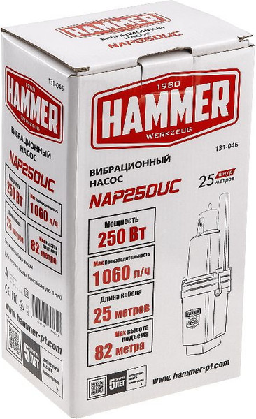 Скважинный насос Hammer NAP250UC (25)