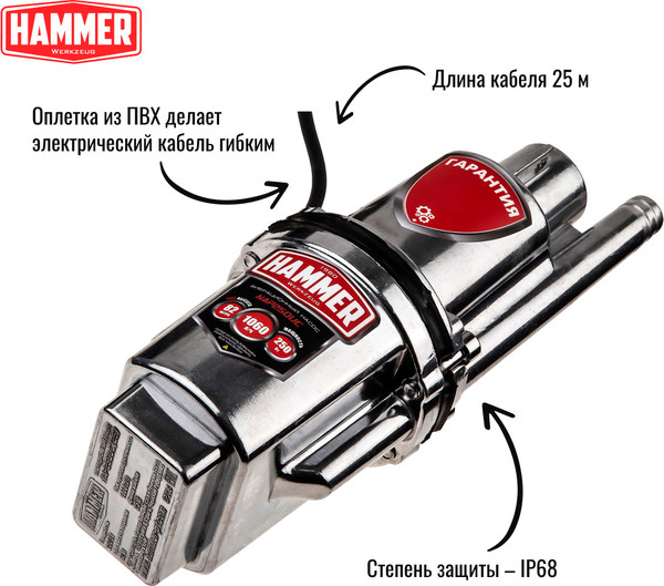Скважинный насос Hammer NAP250UC (25)