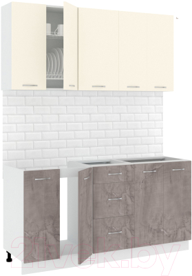 Готовая кухня Кортекс-мебель Корнелия Лира 1.6 без столешницы - фото