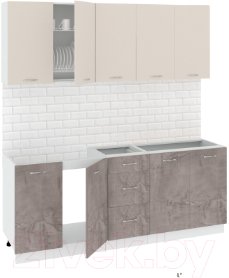 Готовая кухня Кортекс-мебель Корнелия Лира 2.0 без столешницы - фото
