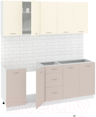 Готовая кухня Кортекс-мебель Корнелия Лира 2.0 без столешницы - фото
