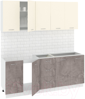 Готовая кухня Кортекс-мебель Корнелия Лира 2.0 без столешницы - фото
