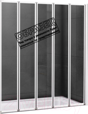 Стеклянная шторка для ванны Cezares Relax-V-5-120/140-P-Bi-R - фото