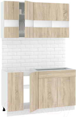 Готовая кухня Кортекс-мебель Корнелия Экстра 1.4 без столешницы - фото