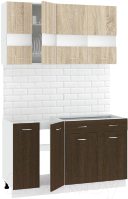 Готовая кухня Кортекс-мебель Корнелия Экстра 1.4 без столешницы - фото