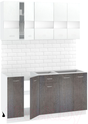 Готовая кухня Кортекс-мебель Экстра 1.5 без столешницы - фото