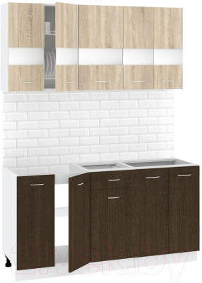 Готовая кухня Кортекс-мебель Корнелия Экстра 1.5 без столешницы - фото