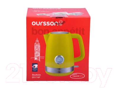 Электрочайник Oursson EK1716P/SP
