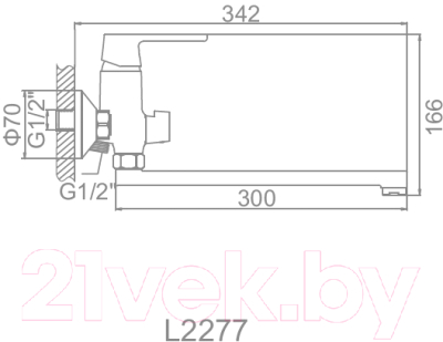 Смеситель Ledeme L2277