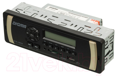 Бездисковая автомагнитола Digma DCR-110G24