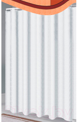 Шторка-занавеска для ванны FORA 001-E