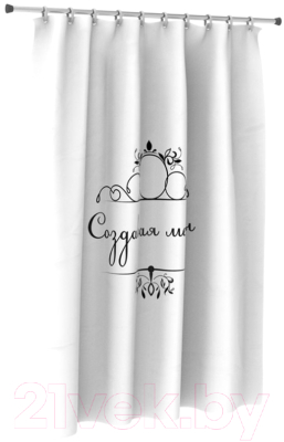 Шторка-занавеска для ванны FORA FOR-DA095BG - фото