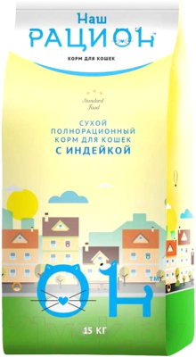 Сухой корм для собак Наш рацион Для взрослых собак с индейкой - фото