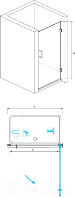 Душевая дверь RGW HO-011-B / 350601109-14