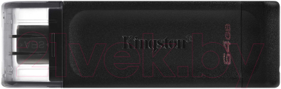 Usb flash накопитель Kingston DataTraveler 70 64GB Black (DT70/64GB) - фото