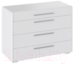 Комод ТриЯ Наоми ТД-208.04.01 (белый глянец) - фото