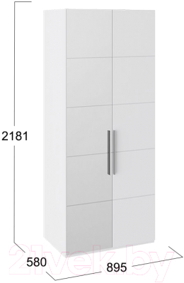 Шкаф ТриЯ Наоми СМ-208.07.04 L (белый глянец)