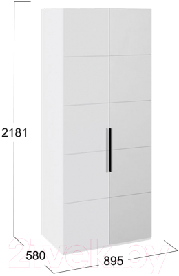 Шкаф ТриЯ Наоми СМ-208.07.04 R (белый глянец)