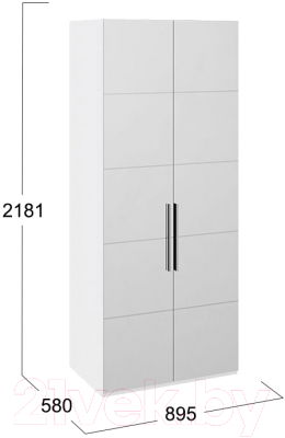 Шкаф ТриЯ Наоми СМ-208.07.05 (белый глянец)