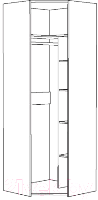 Шкаф Mobi Амели 13.131 (шелковый камень К349 RT)