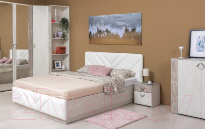 Шкаф Mobi Амели 13.133 (шелковый камень К349 RT/бетон чикаго беж LS 00 953)