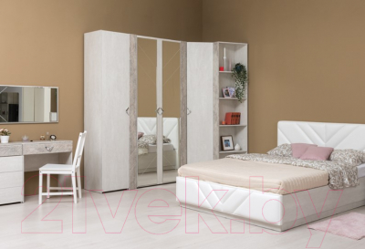 Шкаф Mobi Амели 13.133 (шелковый камень К349 RT/бетон чикаго беж LS 00 953)