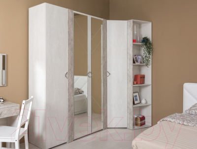 Шкаф Mobi Амели 13.133 (шелковый камень К349 RT/бетон чикаго беж LS 00 953)