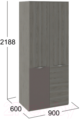 Шкаф ТриЯ Либерти СМ-297.07.025 (хадсон/серый)