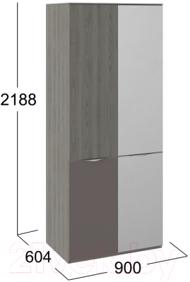 Шкаф ТриЯ Либерти СМ-297.07.026 (хадсон/серый)