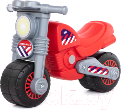 Каталка детская Полесье Моторбайк пожарный / 78650 - фото