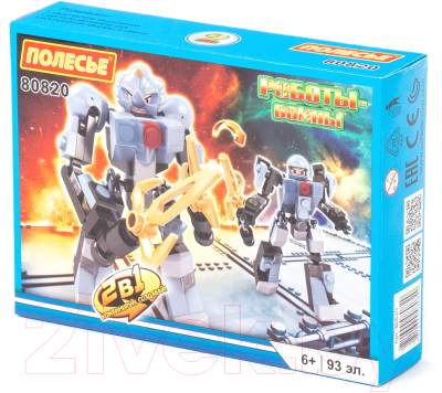 Конструктор Полесье Классик Роботы-воины-1.2 / 80820 - фото