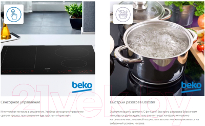 Индукционная варочная панель Beko HII 64400 MT