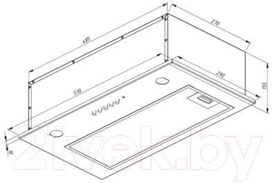 Вытяжка скрытая Akpo Micra 60 WK-7