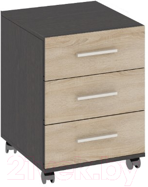 Тумба ТриЯ Успех-2 ПМ-184.12 (венге цаво/дуб сонома) - фото