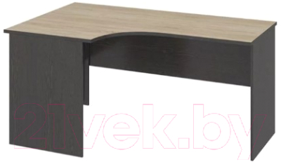 Письменный стол ТриЯ Успех-2 ПМ-184.06 (венге цаво/дуб сонома) - фото