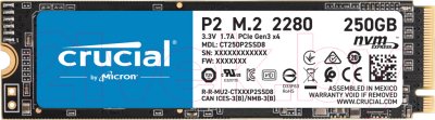 SSD диск Crucial P2 250GB (CT250P2SSD8) - фото