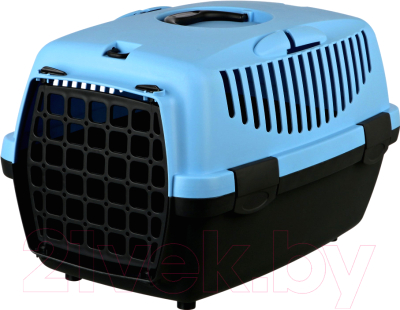 Переноска для животных Trixie Traveller Capri I 39812 (темно-серый/нежно-голубой) - фото