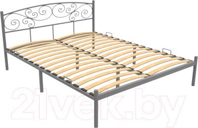 Полуторная кровать Князев Мебель Лилия ЛЛЯ.140.190.С - фото