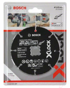 Отрезной диск Bosch X-lock 2.608.619.283