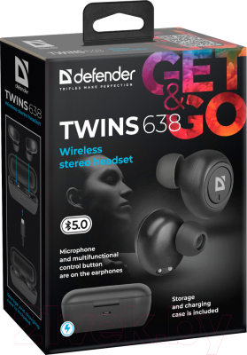 Беспроводные наушники Defender Twins 638 / 63638