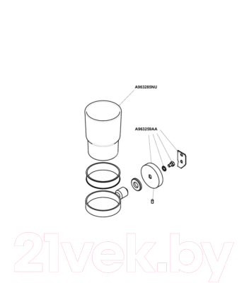 Стакан для зубной щетки и пасты Ideal Standard Iom A9120AA