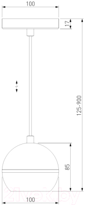 Потолочный светильник Elektrostandard DLS023 9W 4200K