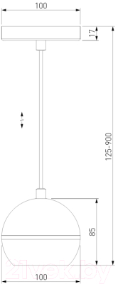 Потолочный светильник Elektrostandard DLS023 9W 4200K